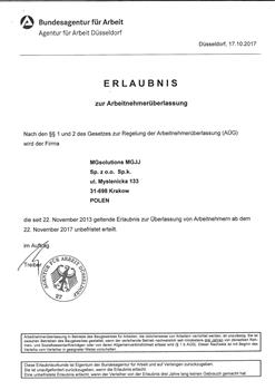 Erlaubnis zur Arbeitnehmerüberlassung - Deutschland - BAfA - Web4System.Client.Models.Views.Result.ContentBootView - Zeitarbeitsagentur